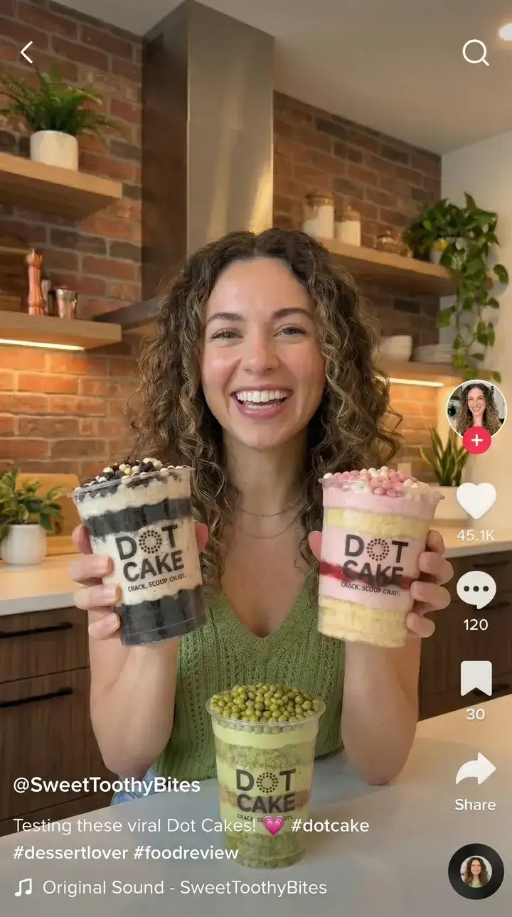 Avis TikTok DOT CAKE n°1